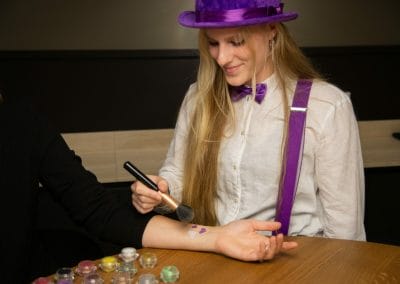 Glittertatoeage ballonnenartiest